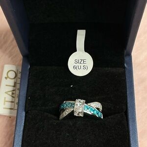 Italo Jewelry Offers the best quality! Silver Ring and Earring Set